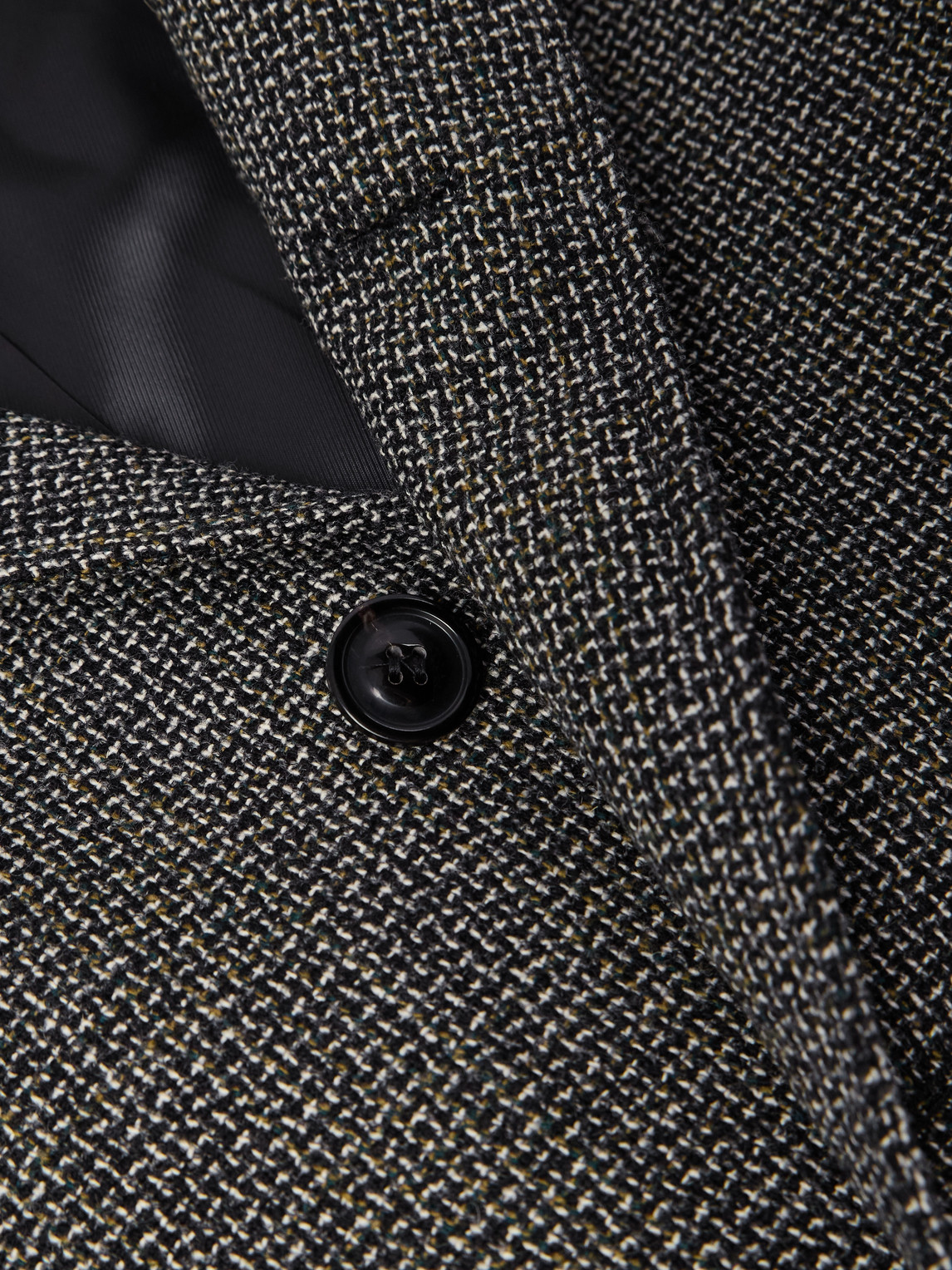 Maison Margiela Long Single-breasted Wool Coat In Gray