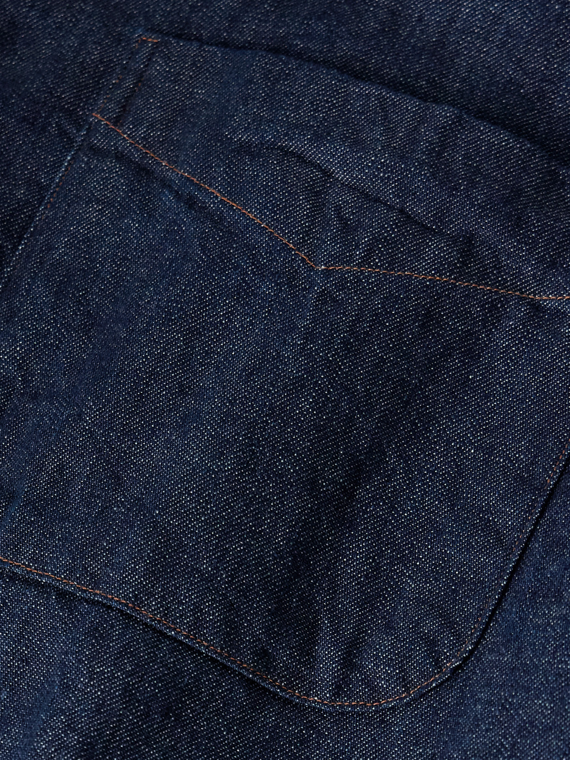 Orslow Button-down Collar Denim Shirt In Blue