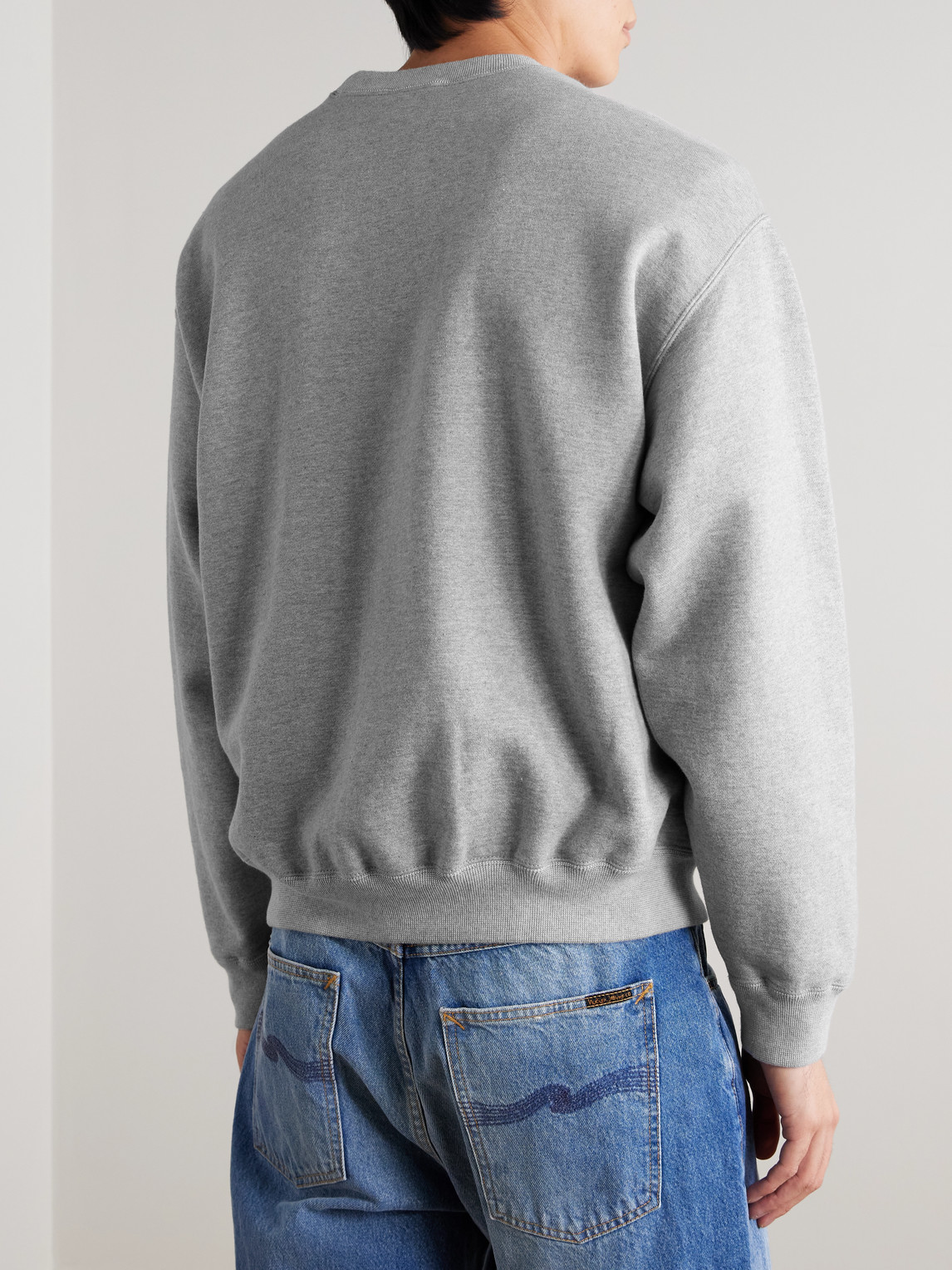 Orslow Cotton-jersey Sweatshirt In Gray