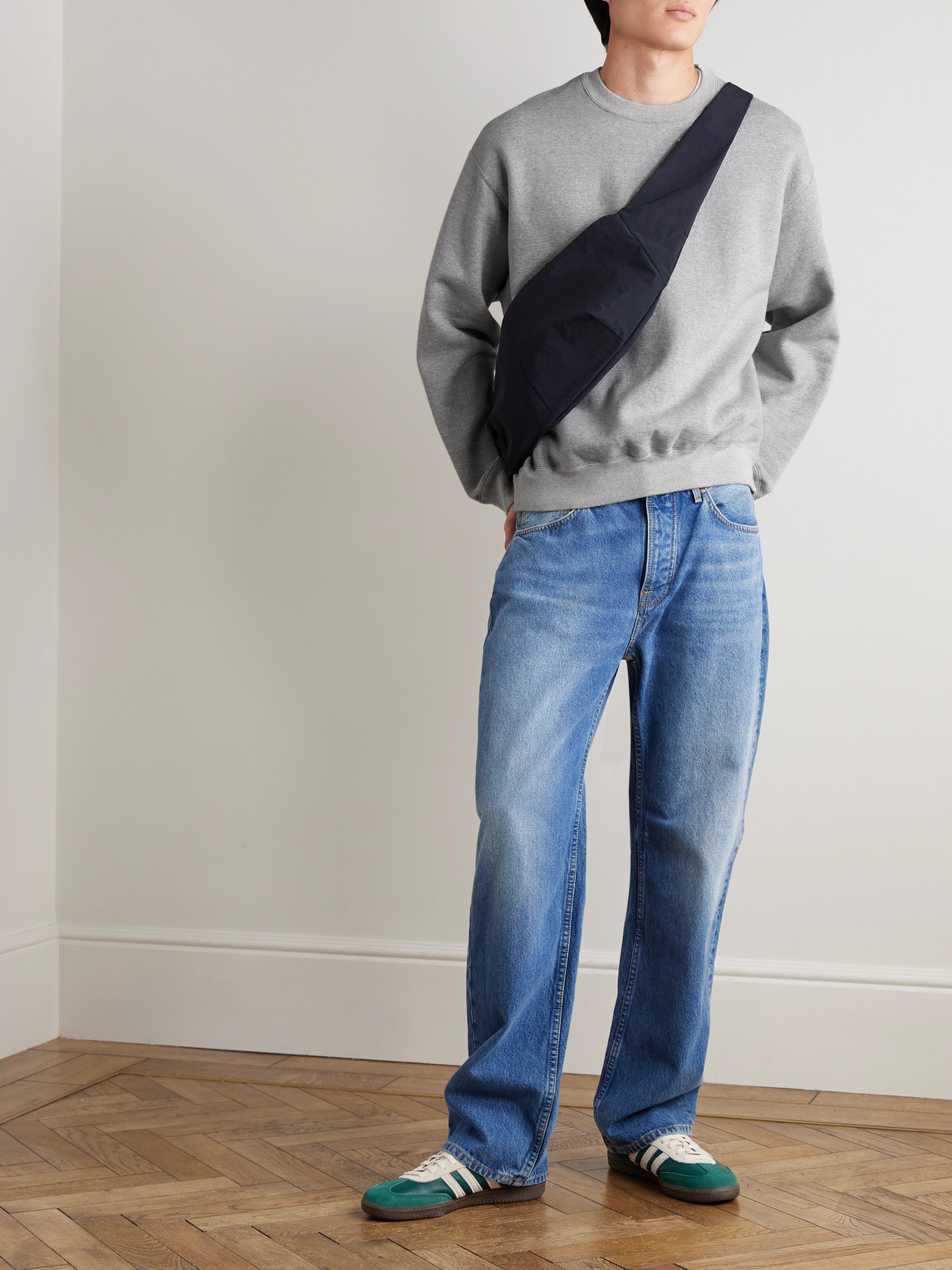 Orslow Cotton-jersey Sweatshirt In Gray