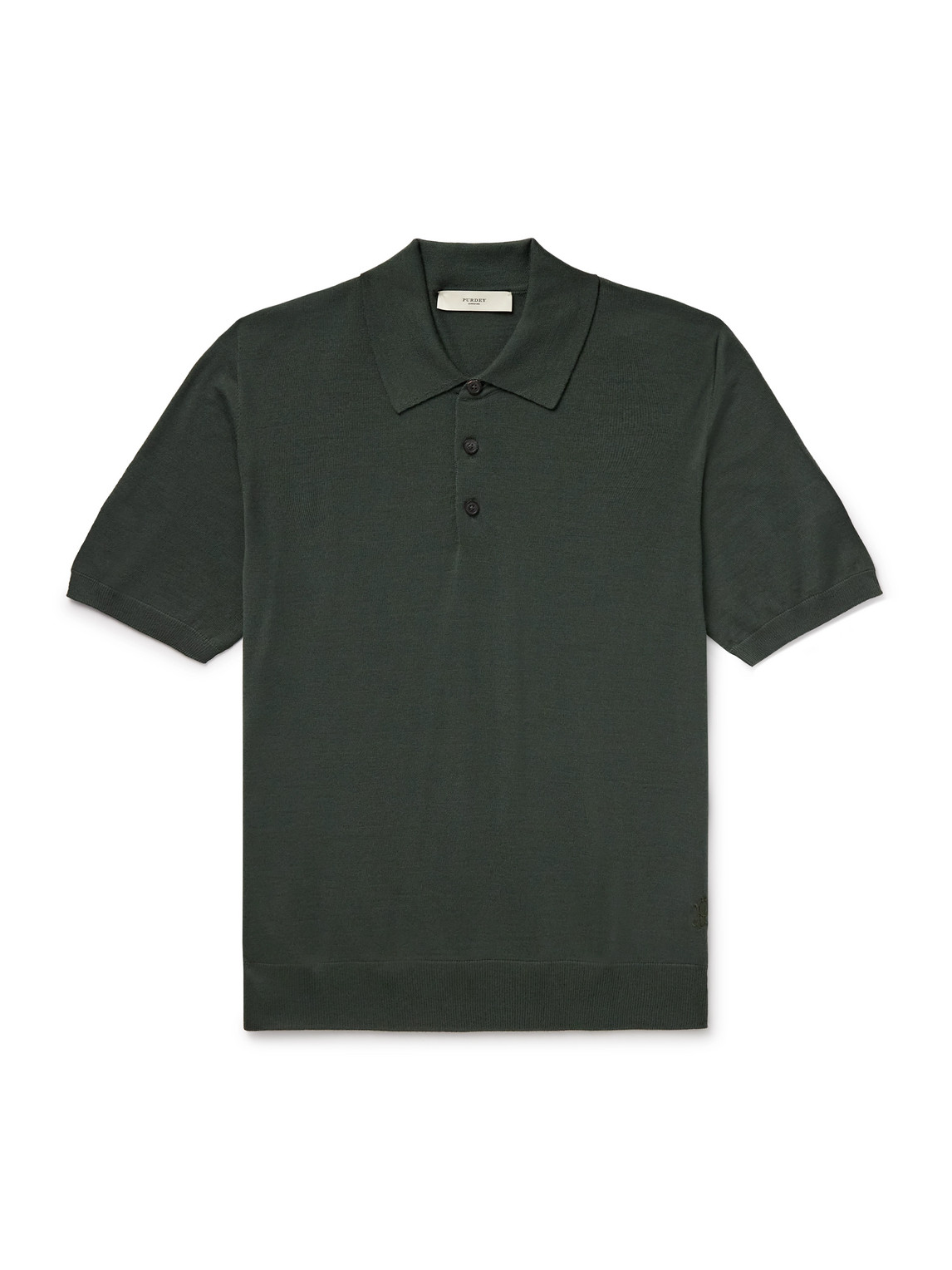 Purdey Tantallon Slim-fit Merino Wool Polo Shirt