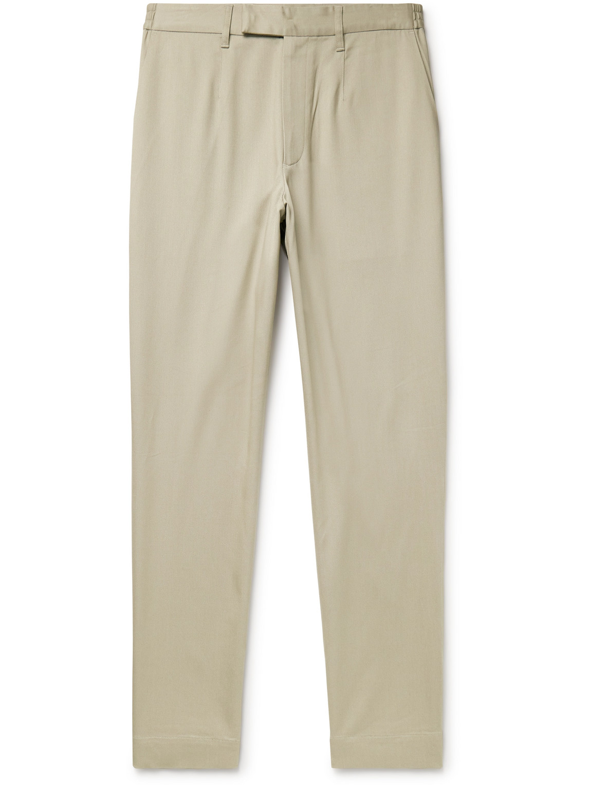 Purdey Straight-leg Stretch-lyocell Twill Chinos In Neutrals