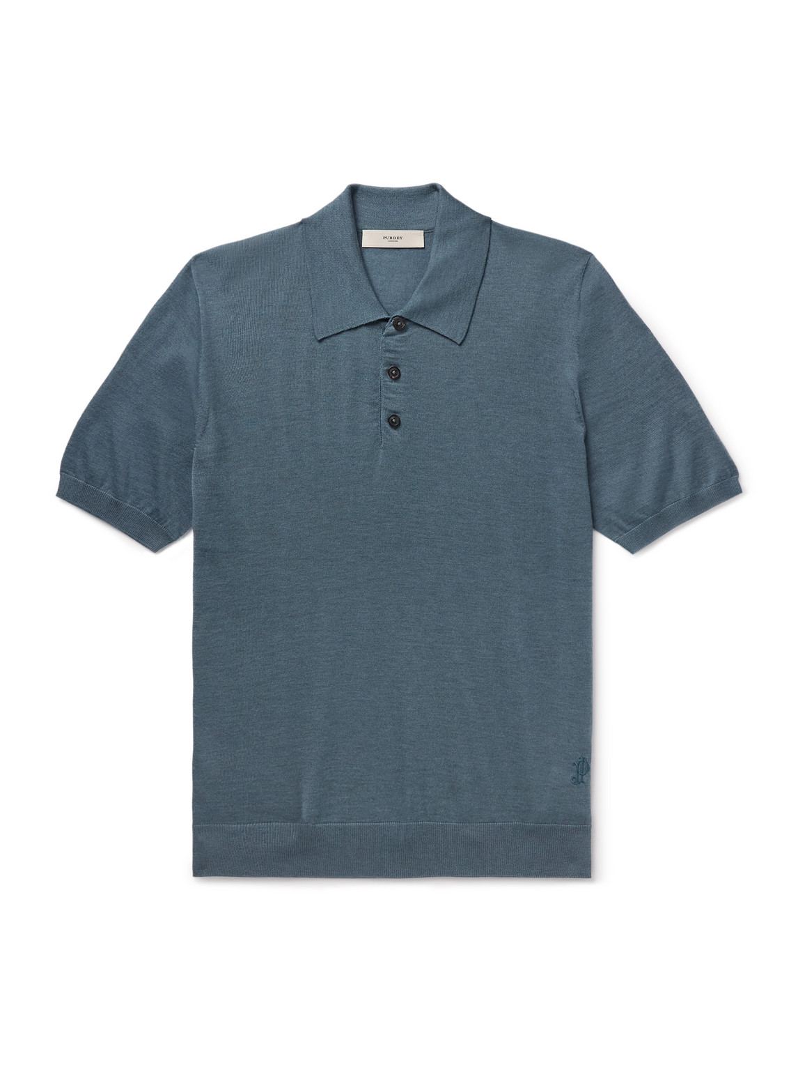 Purdey Tantallon Slim-fit Merino Wool Polo Shirt
