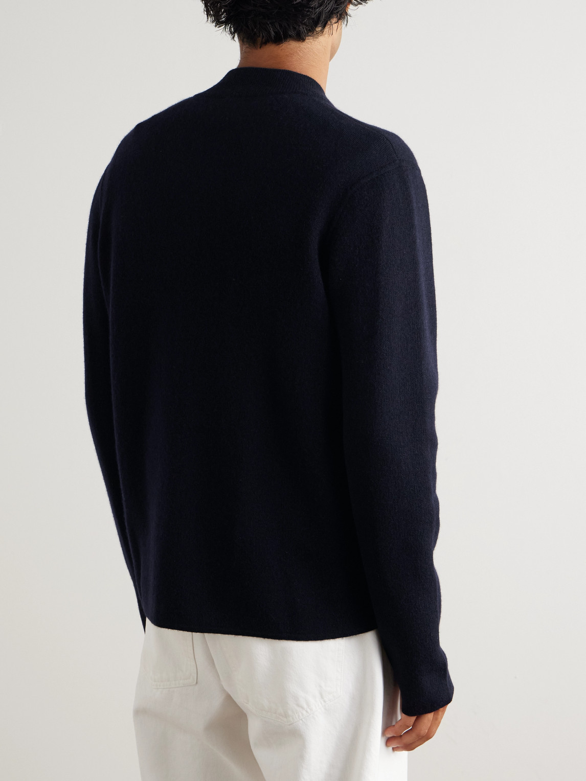  Allude - Virgin Wool And Cashmere-blend Bomber Jacket - Men - Blue - M 