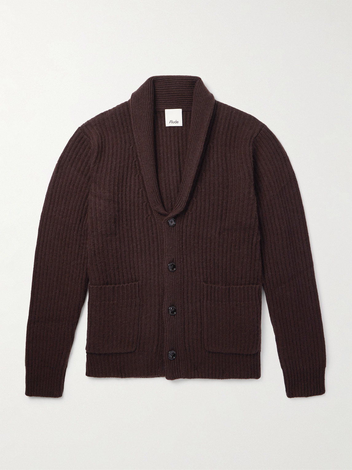Allude hawl-Collar Wool and Cashmere-Blend Cardigan - Men