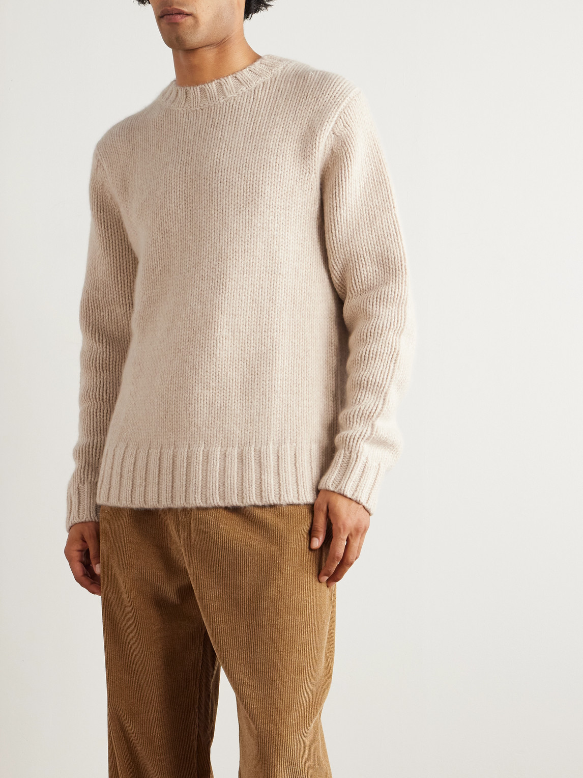  Allude - Cashmere Sweater - Men - Neutrals - S 