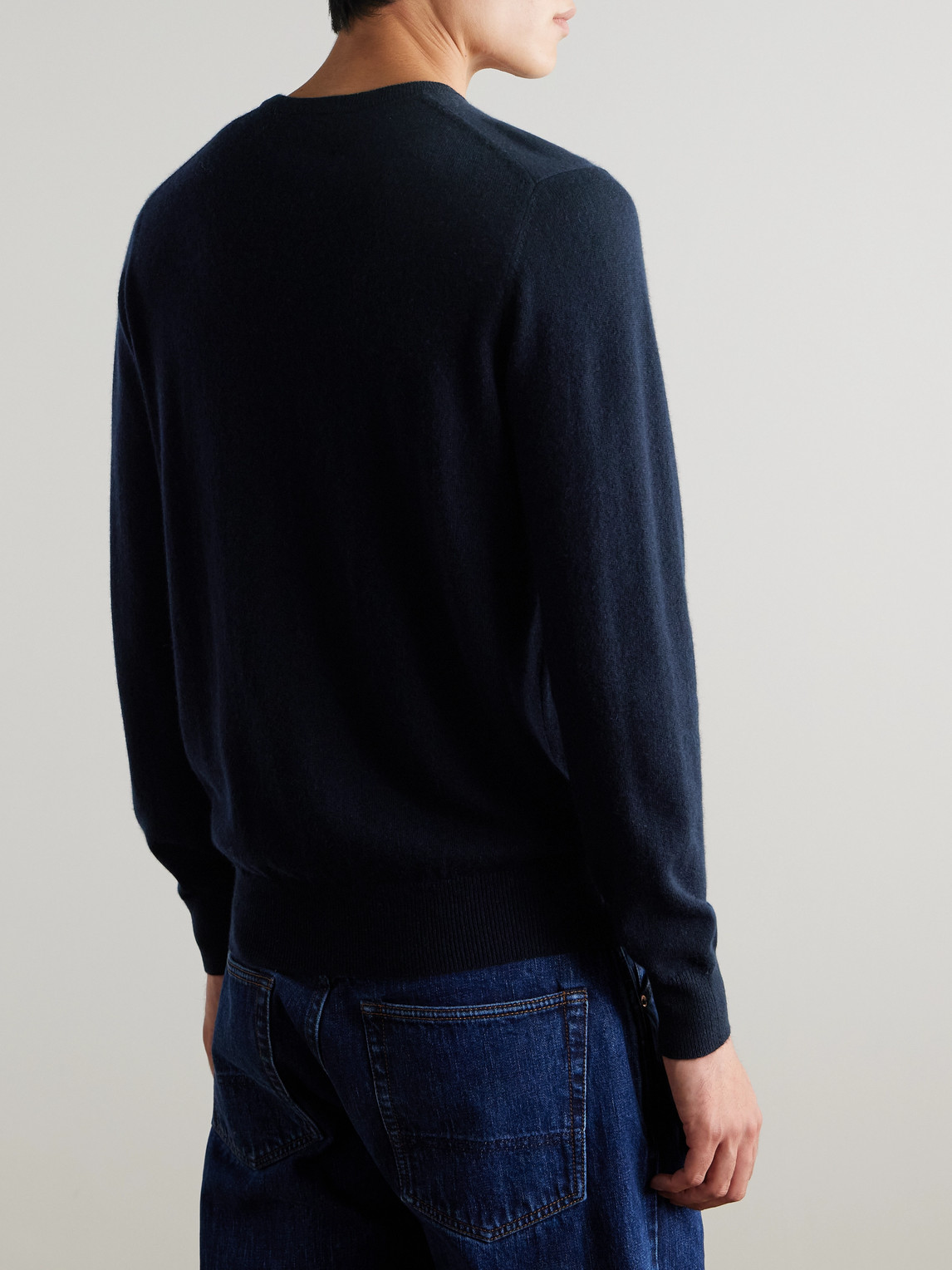  Allude - Cashmere Sweater - Men - Blue - S 