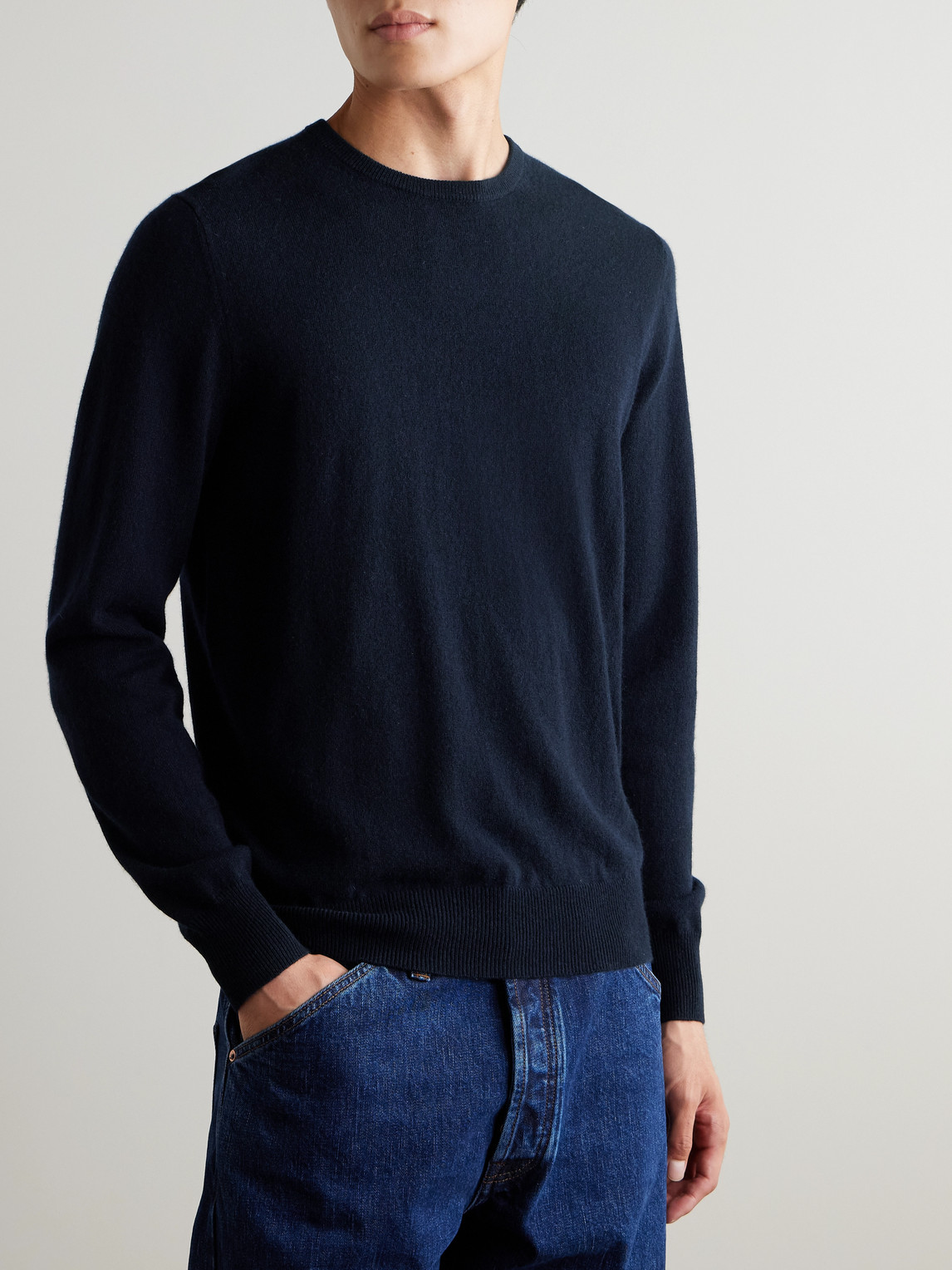  Allude - Cashmere Sweater - Men - Blue - S 