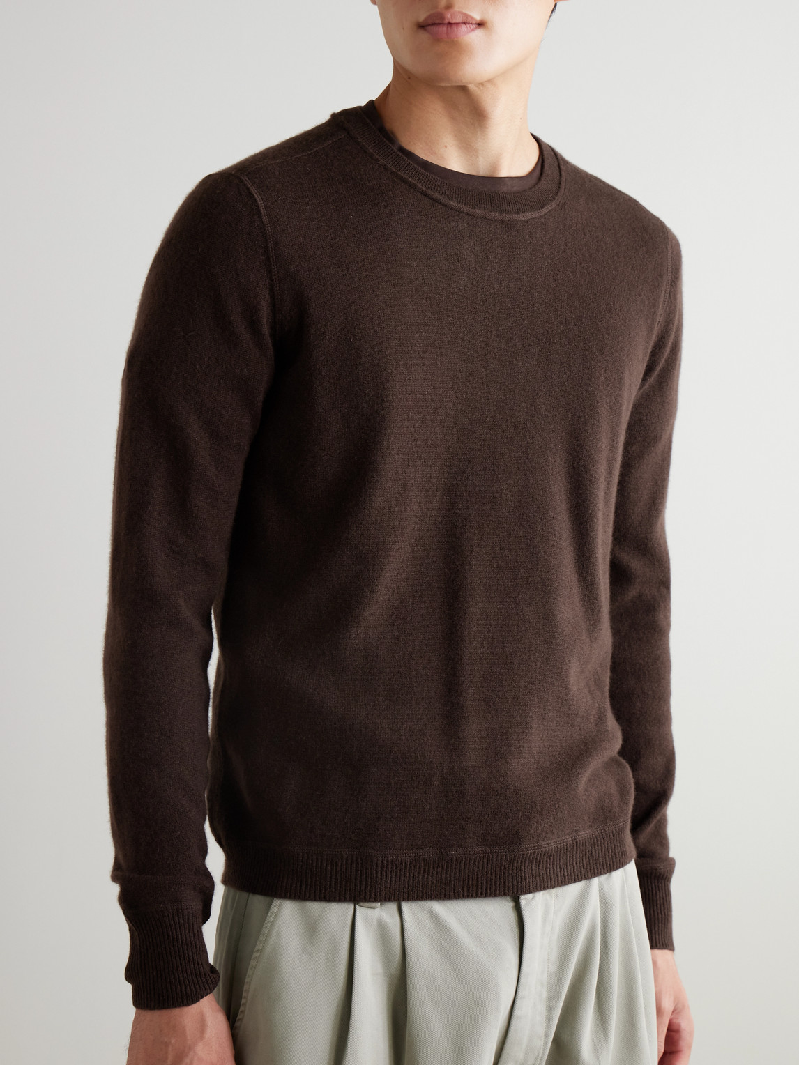 Allude Cashmere Sweater In Brown
