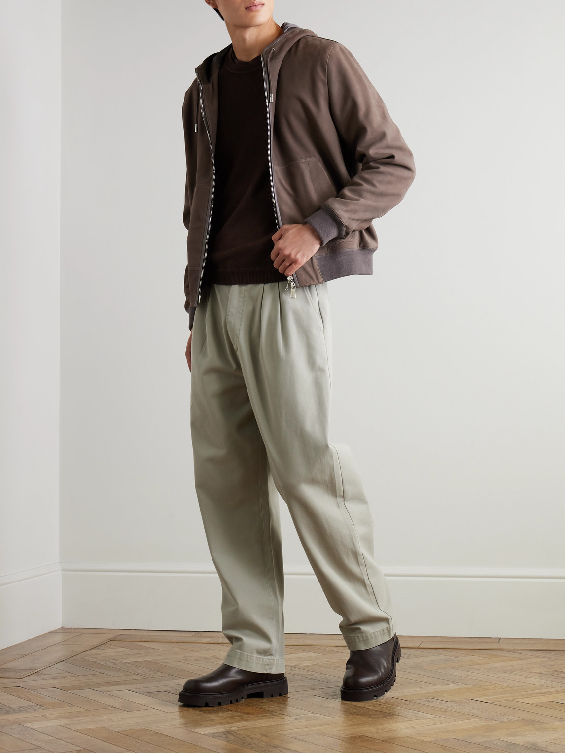 Allude Cashmere Sweater In Brown