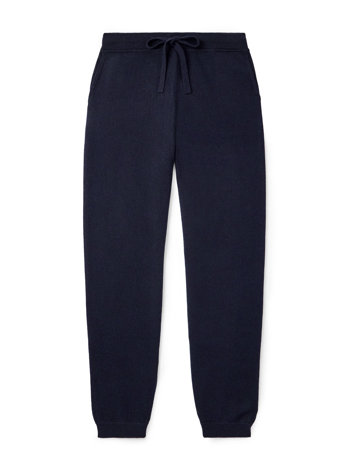 Allude Tapered Wool And Cashmere-blend Sweatpants In Blue