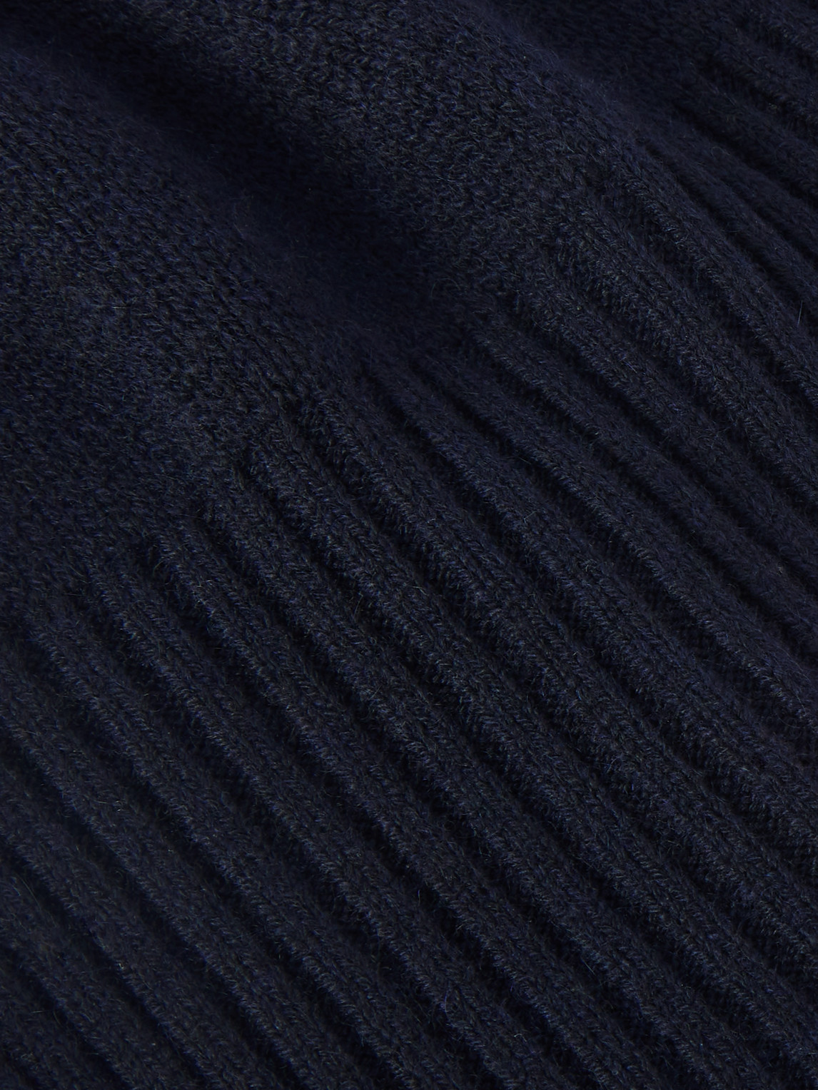  Allude - Ribbed Cashmere Beanie - Men - Blue 