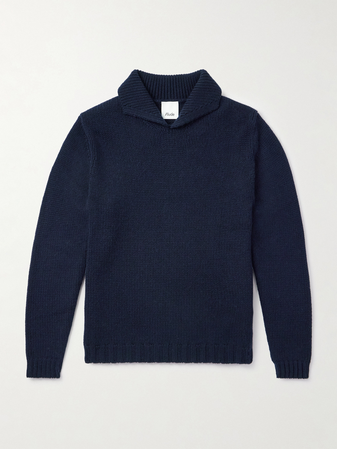Allude Shawl-Collar Virgin Wool and Cashmere-Blend Sweater - Men