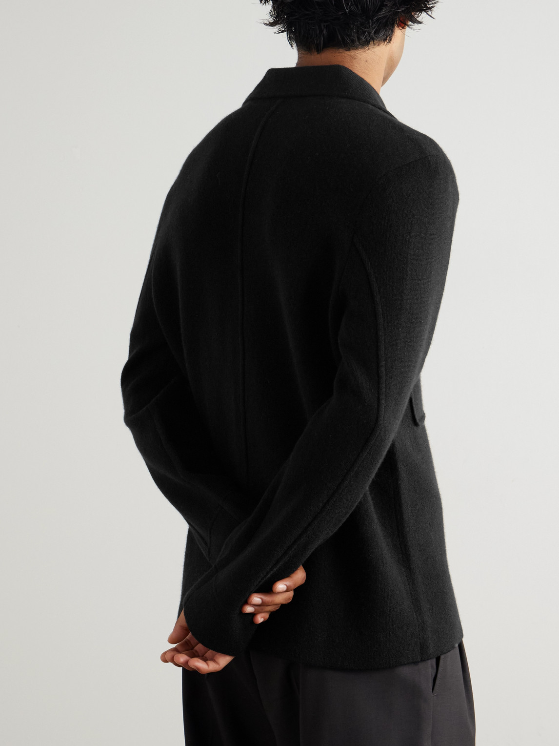  Allude - Virgin Wool And Cashmere-blend Cardigan - Men - Black - S 