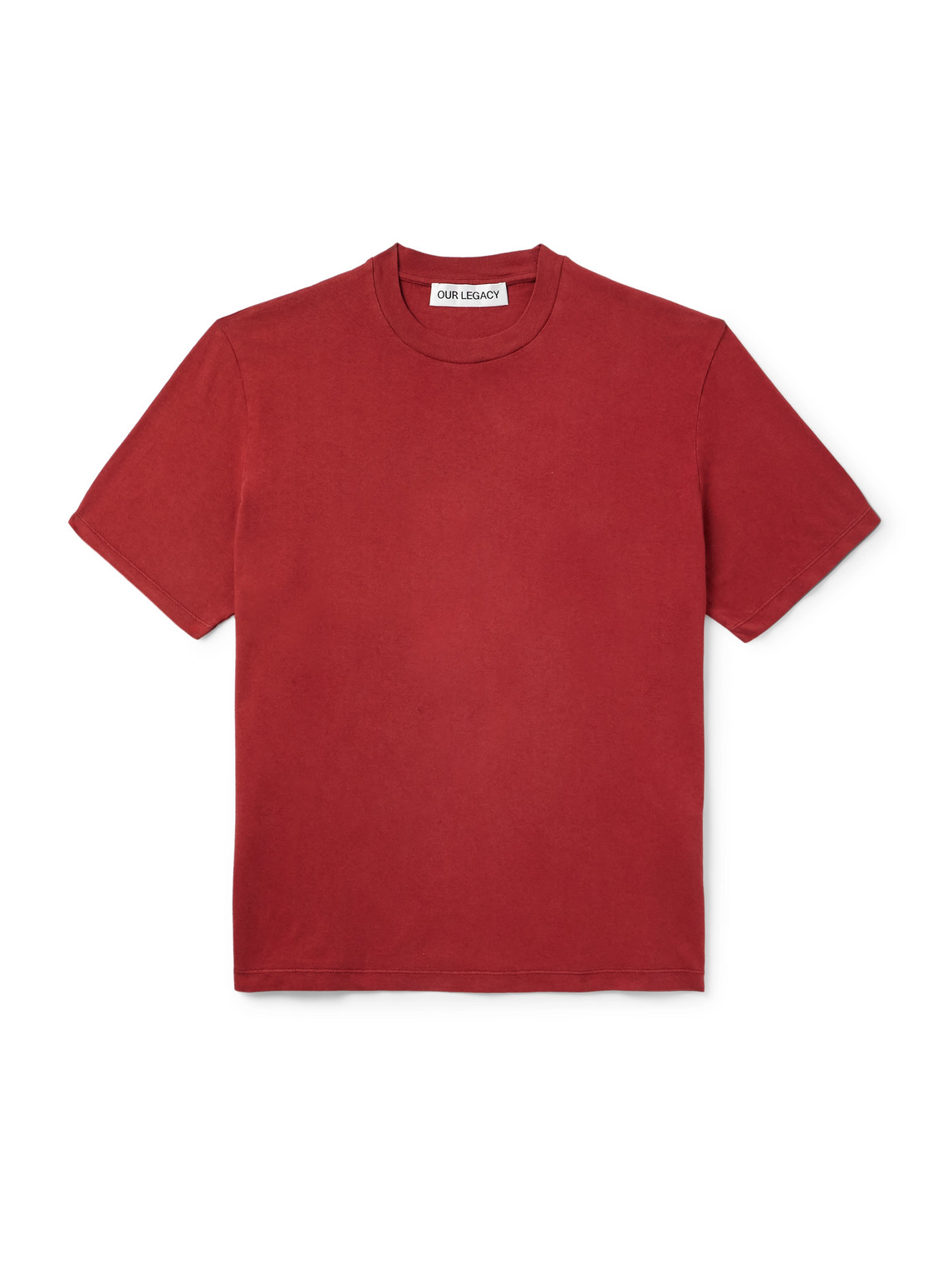 Our Legacy Cotton-jersey T-shirt In Red