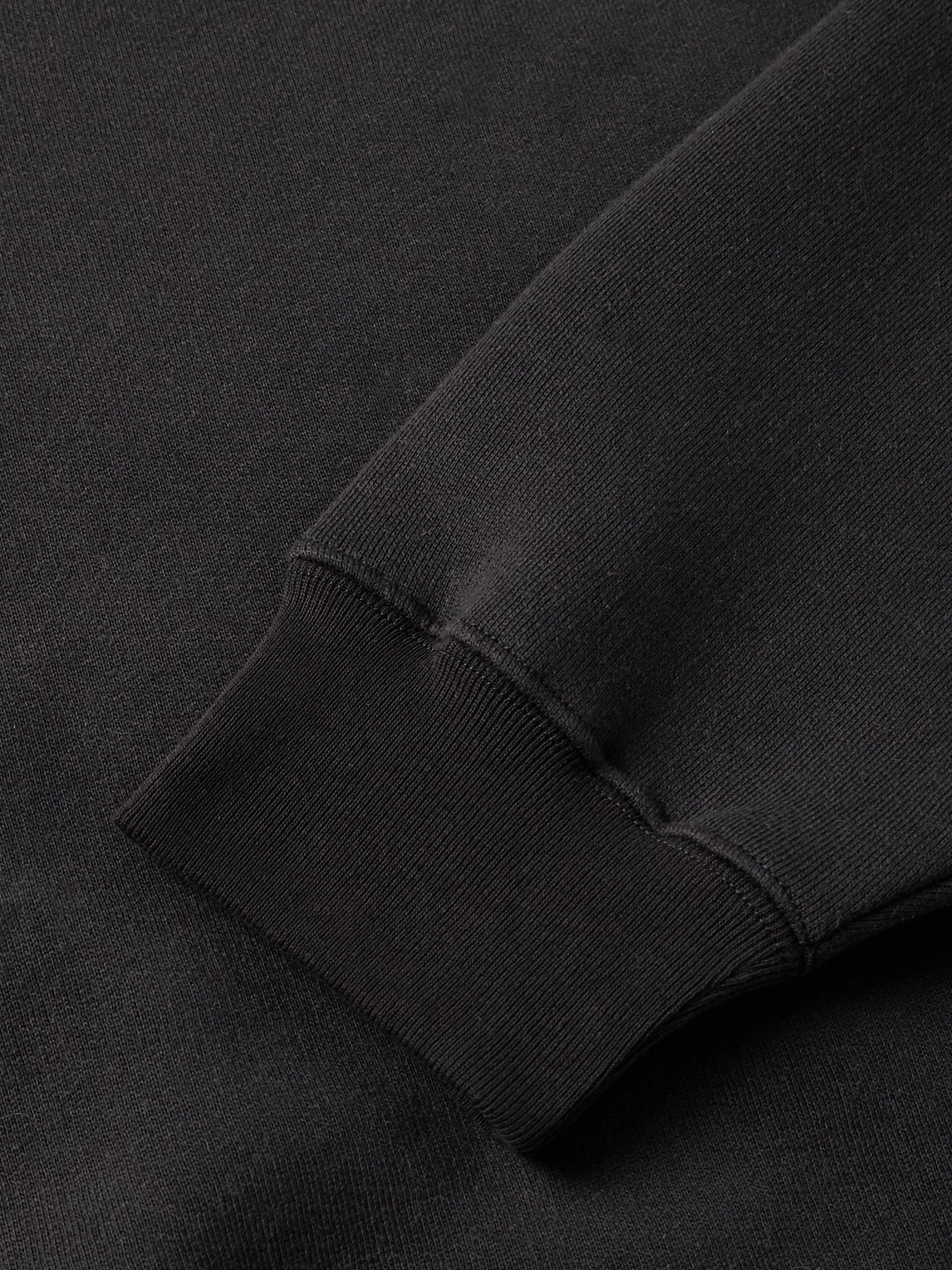 Our Legacy Perfect Cotton And Wool-blend Jersey Sweatshirt In Black