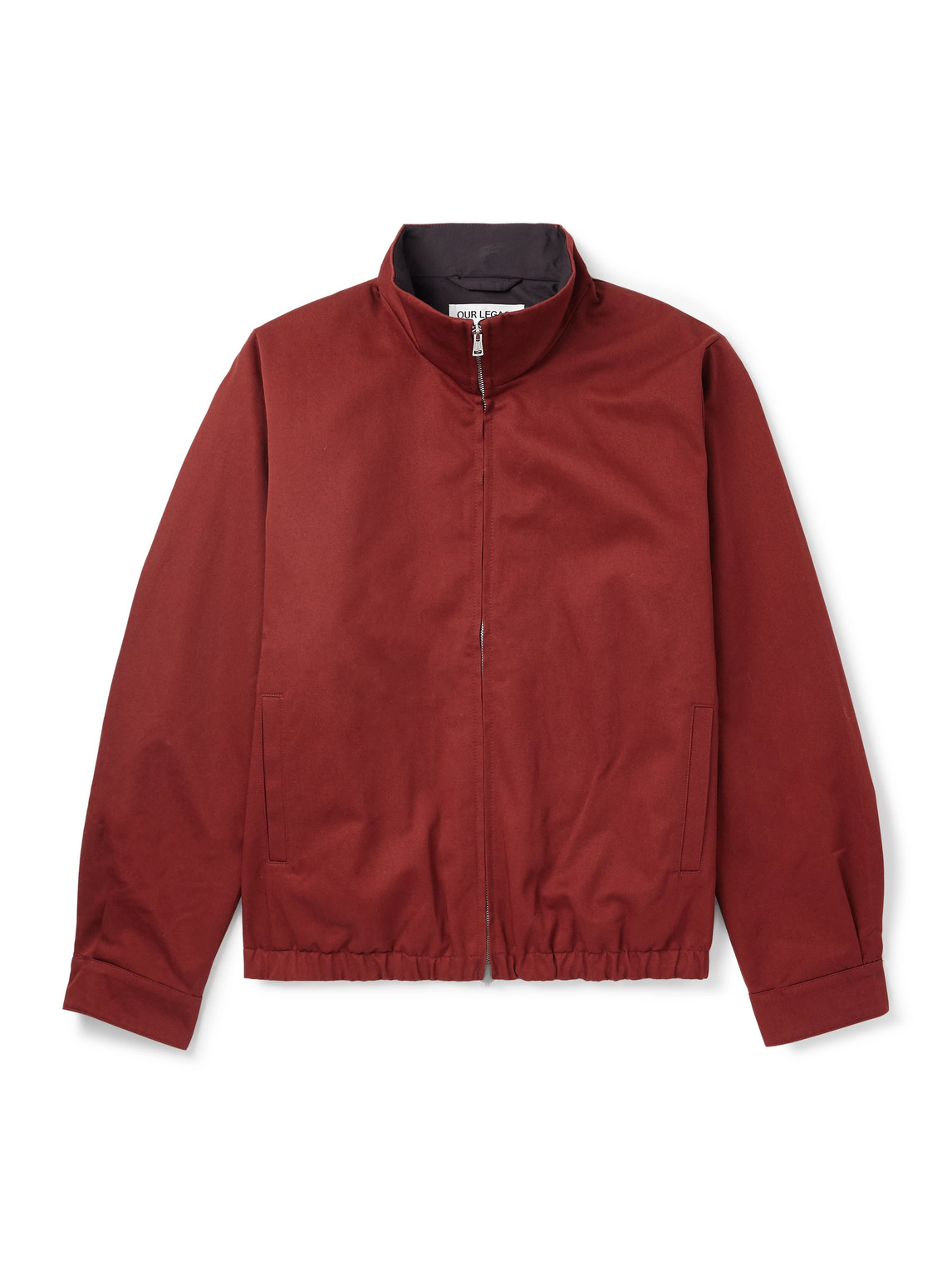 Our Legacy Casino Cotton-twill Jacket In Burgundy