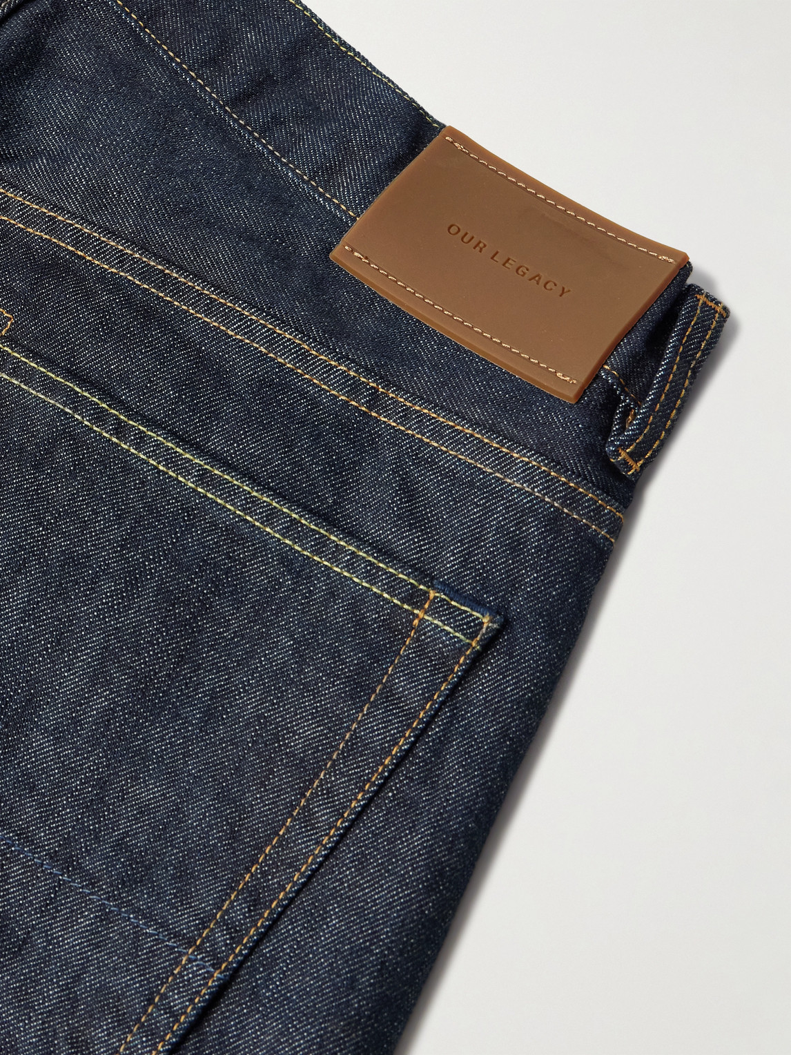 Our Legacy Carlson Straight-leg Jeans In Animal Print