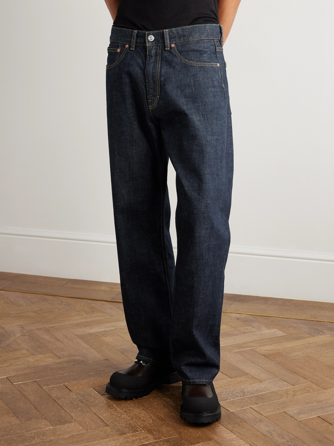 Our Legacy Carlson Straight-leg Jeans In Animal Print