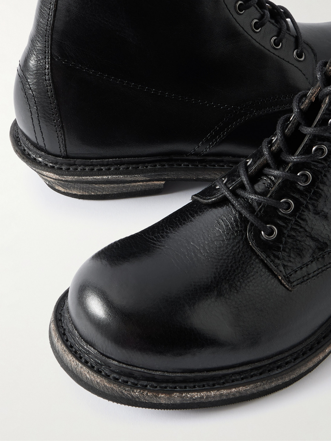 Our Legacy Cortege Leather Boots In Black