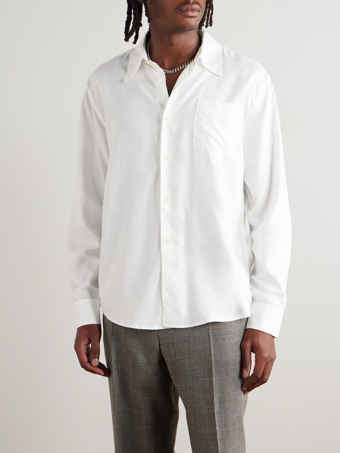 Our Legacy Beyond Tencel™ Lyocell Shirt In White