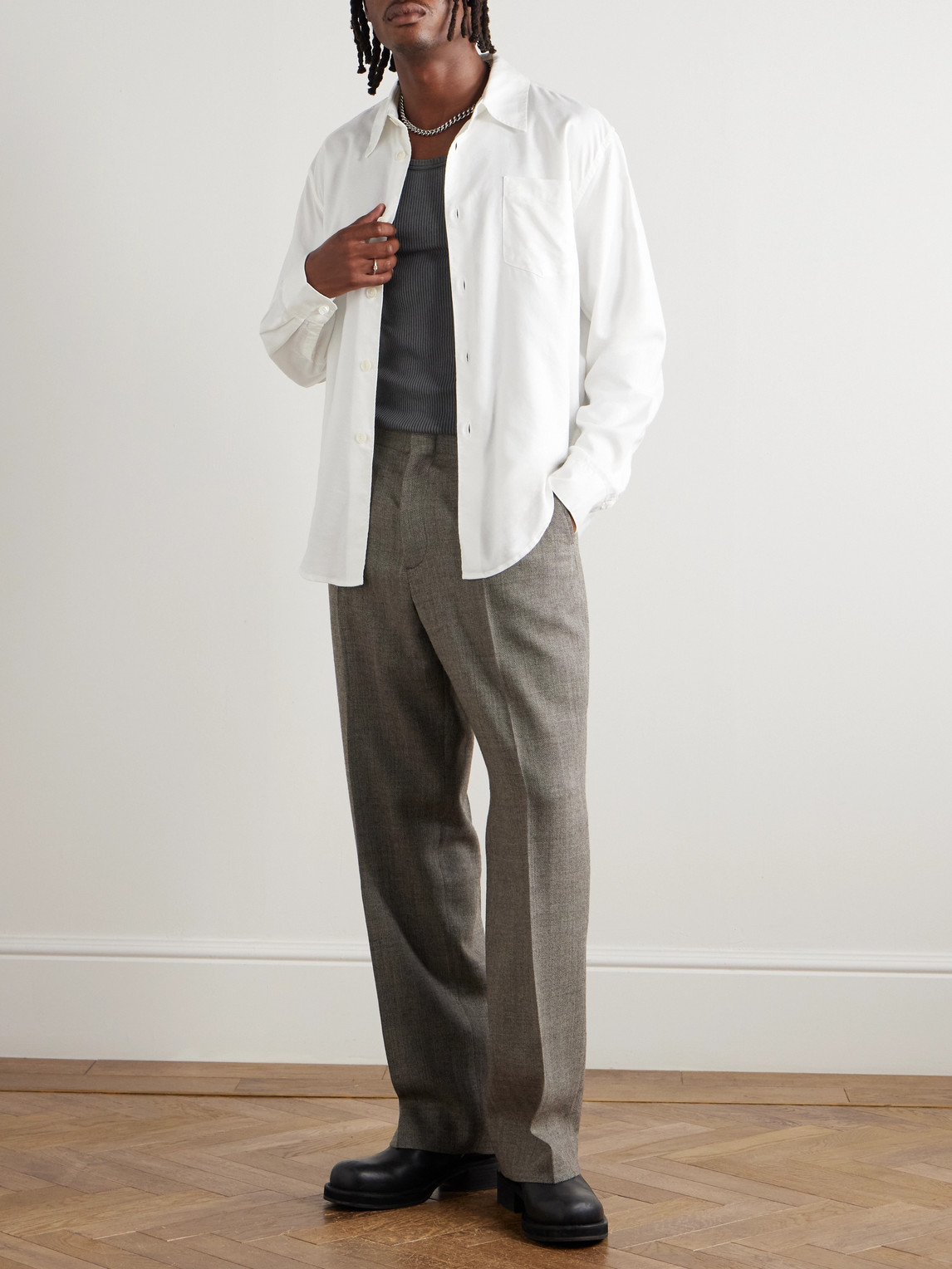Our Legacy Beyond Tencel™ Lyocell Shirt In White