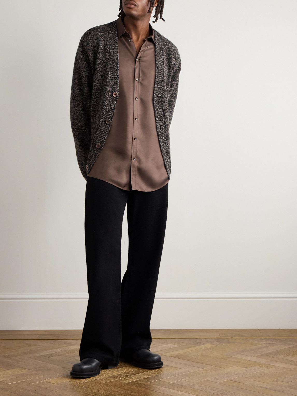 Our Legacy Academy Wool Cardigan In Black