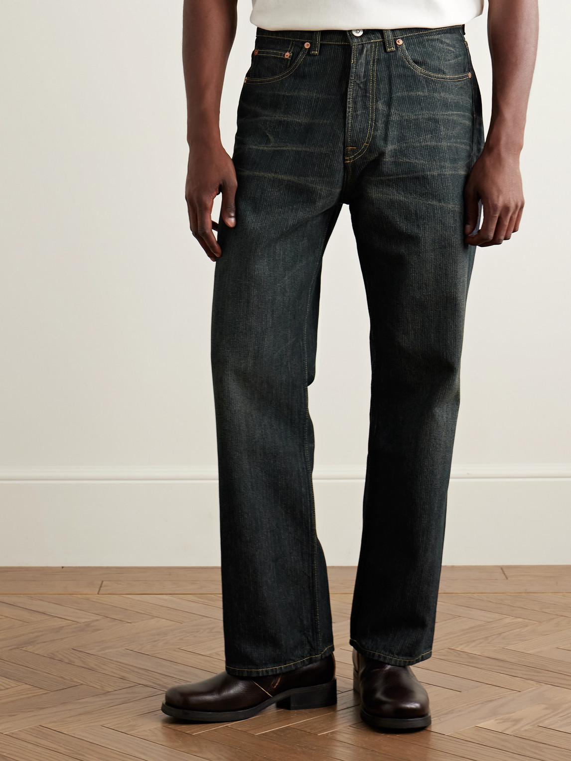 Our Legacy Third Cut Straight-leg Jeans In Blue