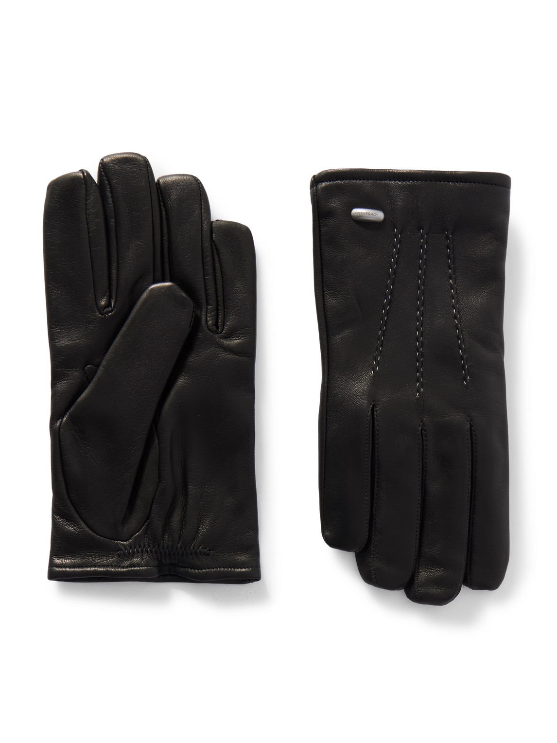 Our Legacy His Leather Gloves In Black