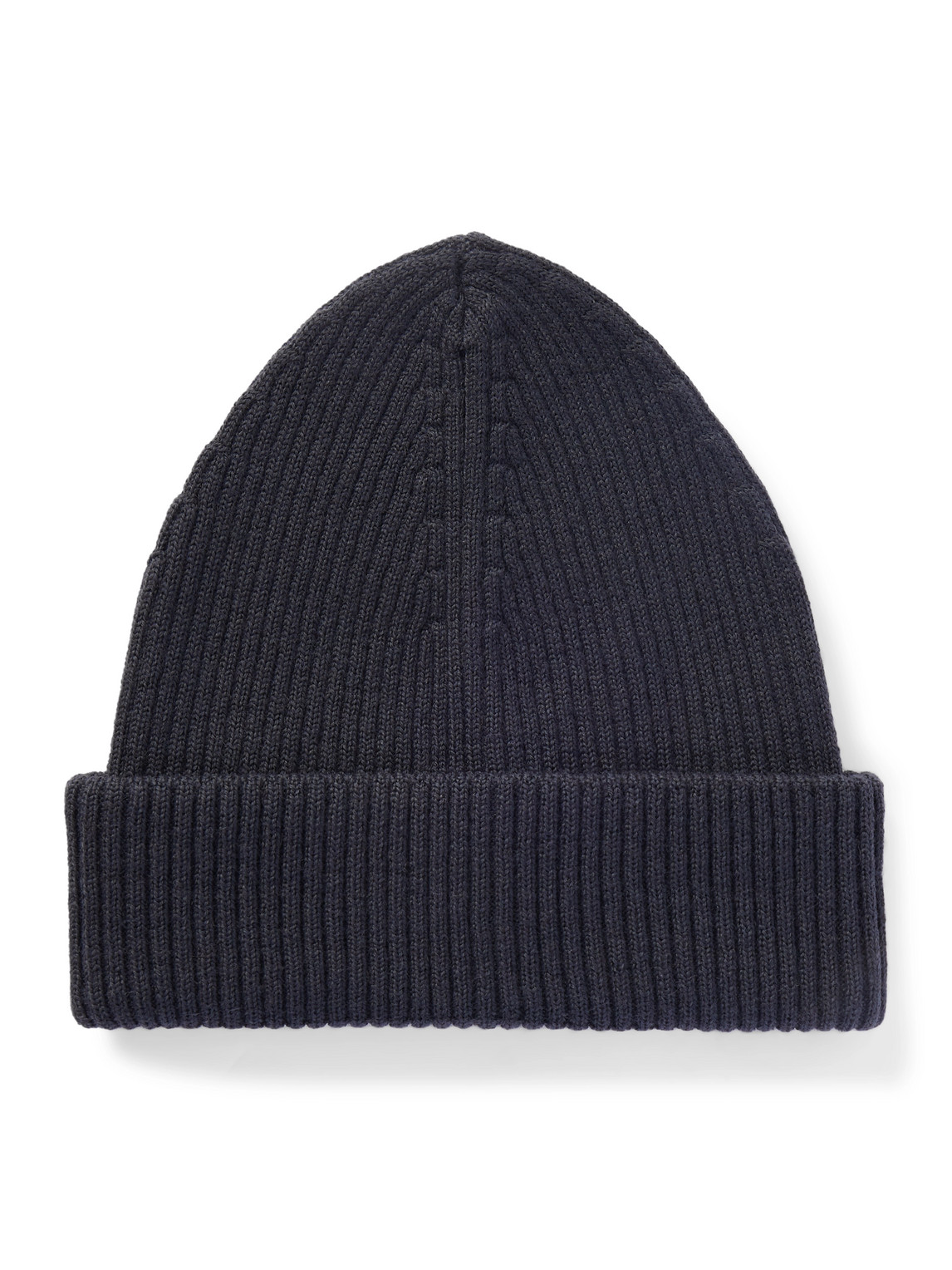 Our Legacy Ribbed Merino Wool Beanie In Black