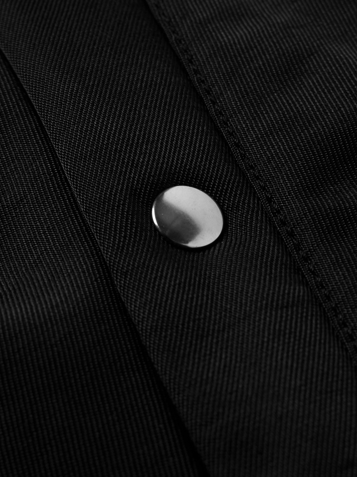 Our Legacy Ace Fleece-trimmed Cotton-blend Shell Jacket In Black