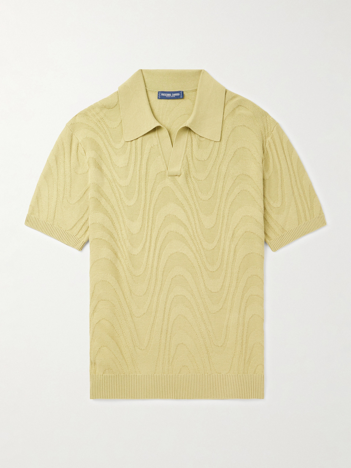 Frescobol Carioca Rino Cotton and Silk-Blend Polo Shirt - Men