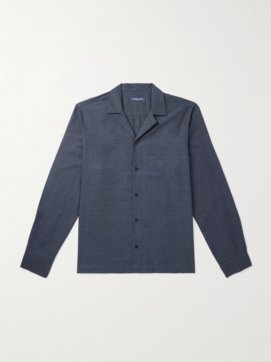 Frescobol Carioca afra Herringbone Cotton-Flannel hirt - Men