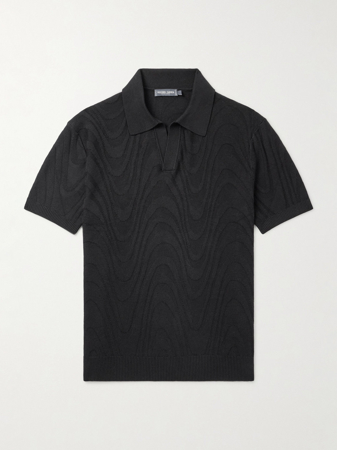 Frescobol Carioca Rino Cotton and Silk-Blend Polo Shirt - Men