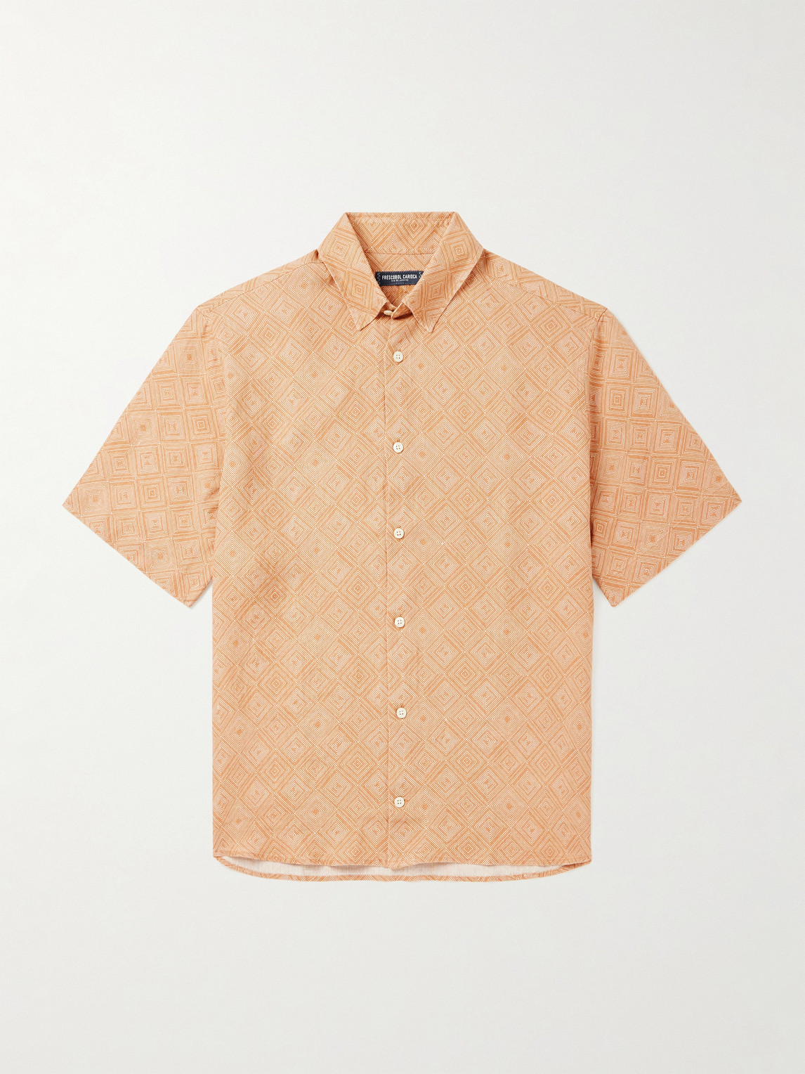 Frescobol Carioca Castro Printed Linen hirt - Men