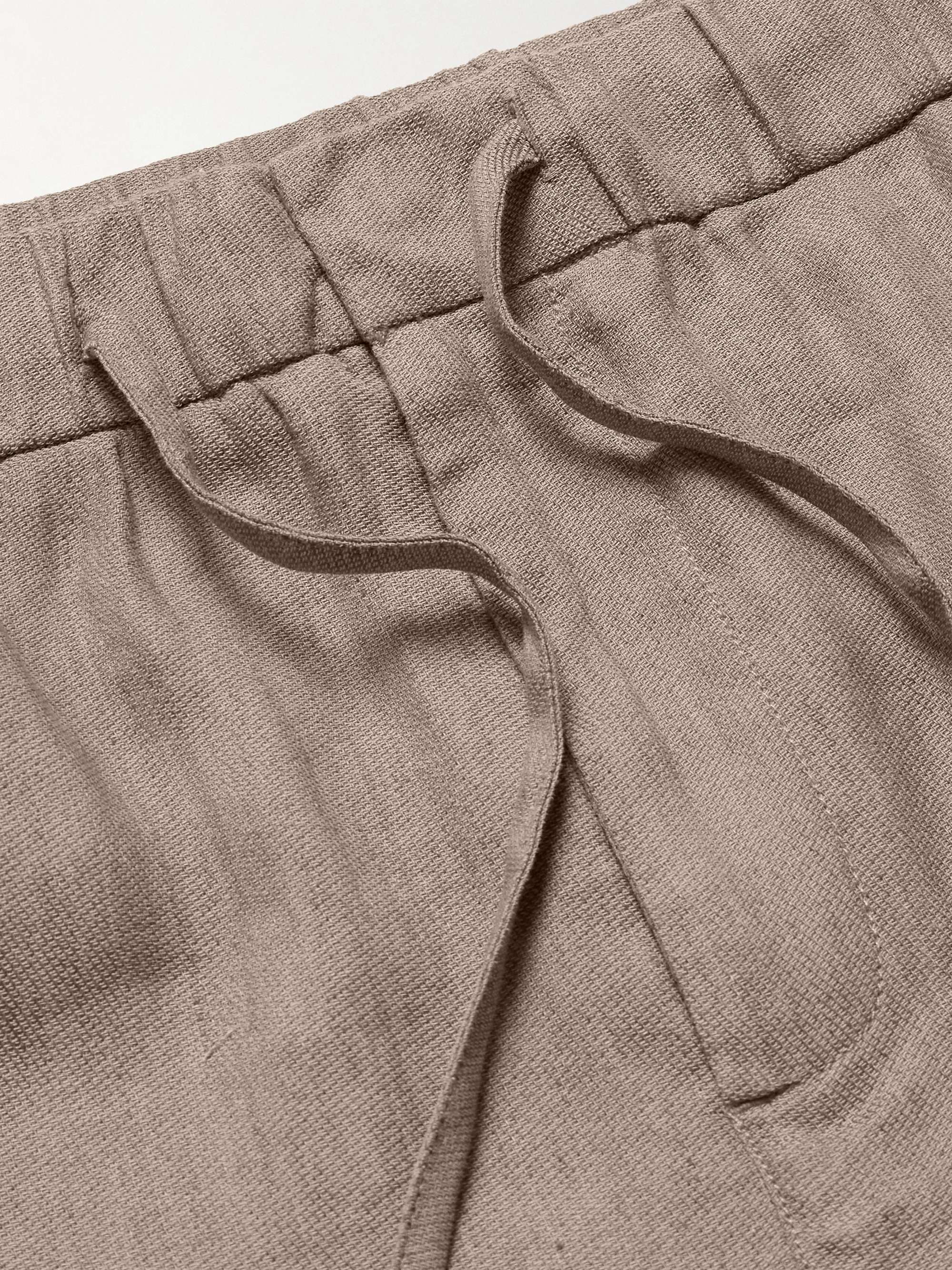 FRESCOBOL CARIOCA Linen and Cotton-Blend Drawstring Trousers