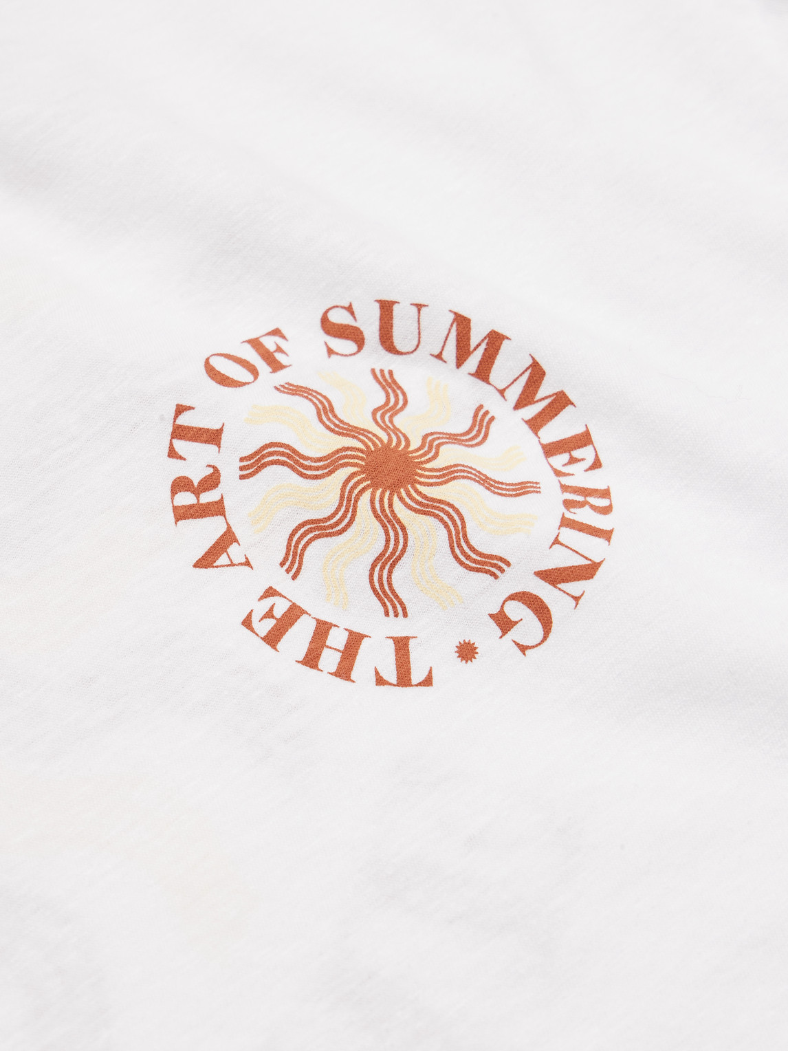 Frescobol Carioca Dinis Clube De Praia Printed Cotton And Linen-blend Jersey T-shirt In Multi