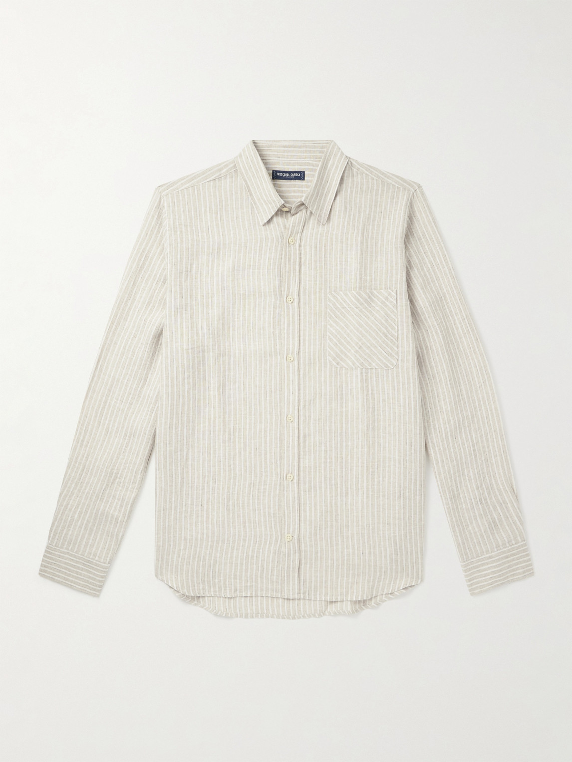 Frescobol Carioca Telles triped Linen hirt - Men