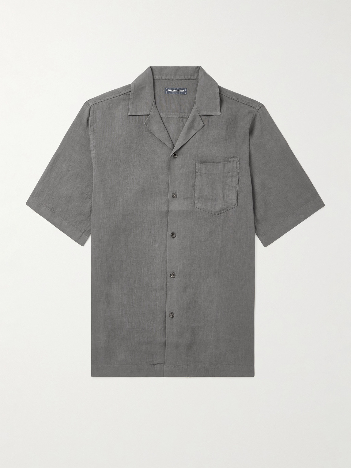 Frescobol Carioca Angelo Camp-Collar Linen hirt - Men