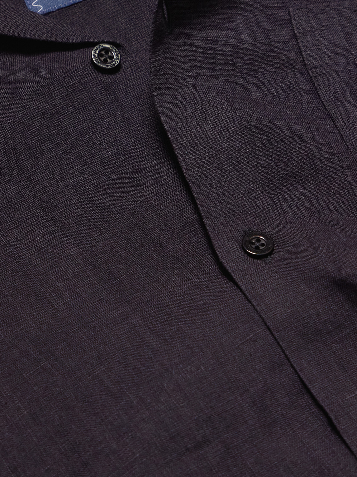 Frescobol Carioca Angelo Camp-collar Linen Shirt In Blue
