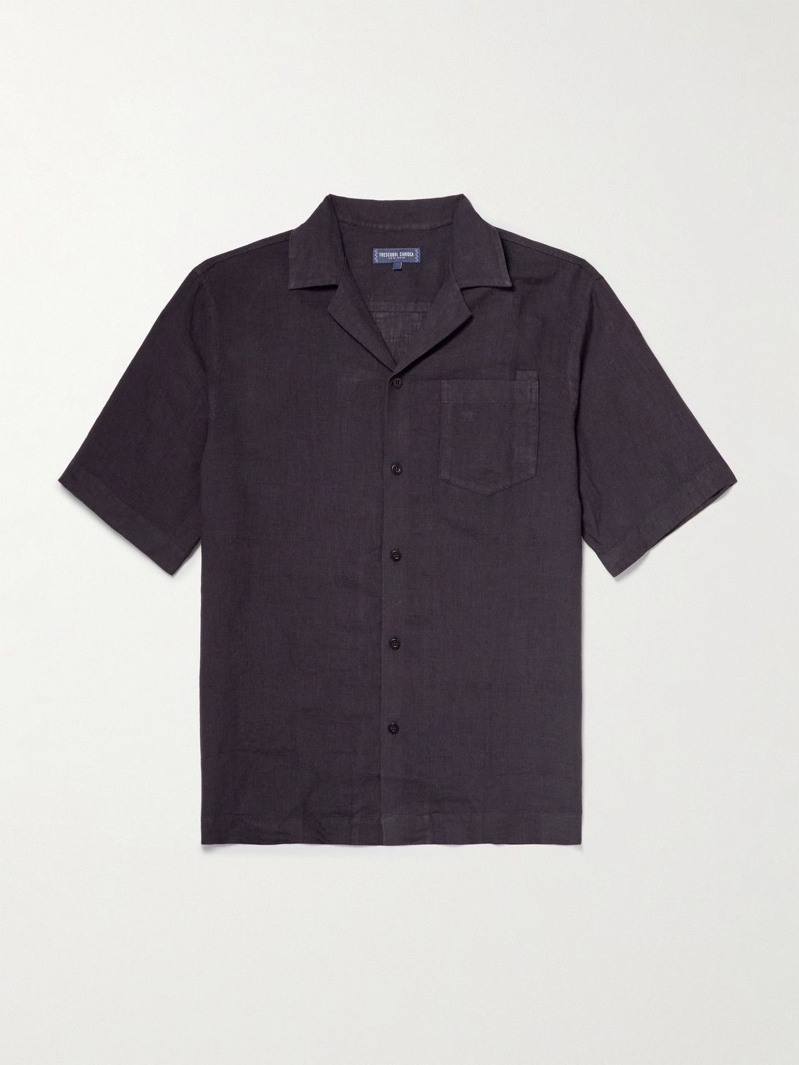 Frescobol Carioca Angelo Camp-Collar Linen hirt - Men