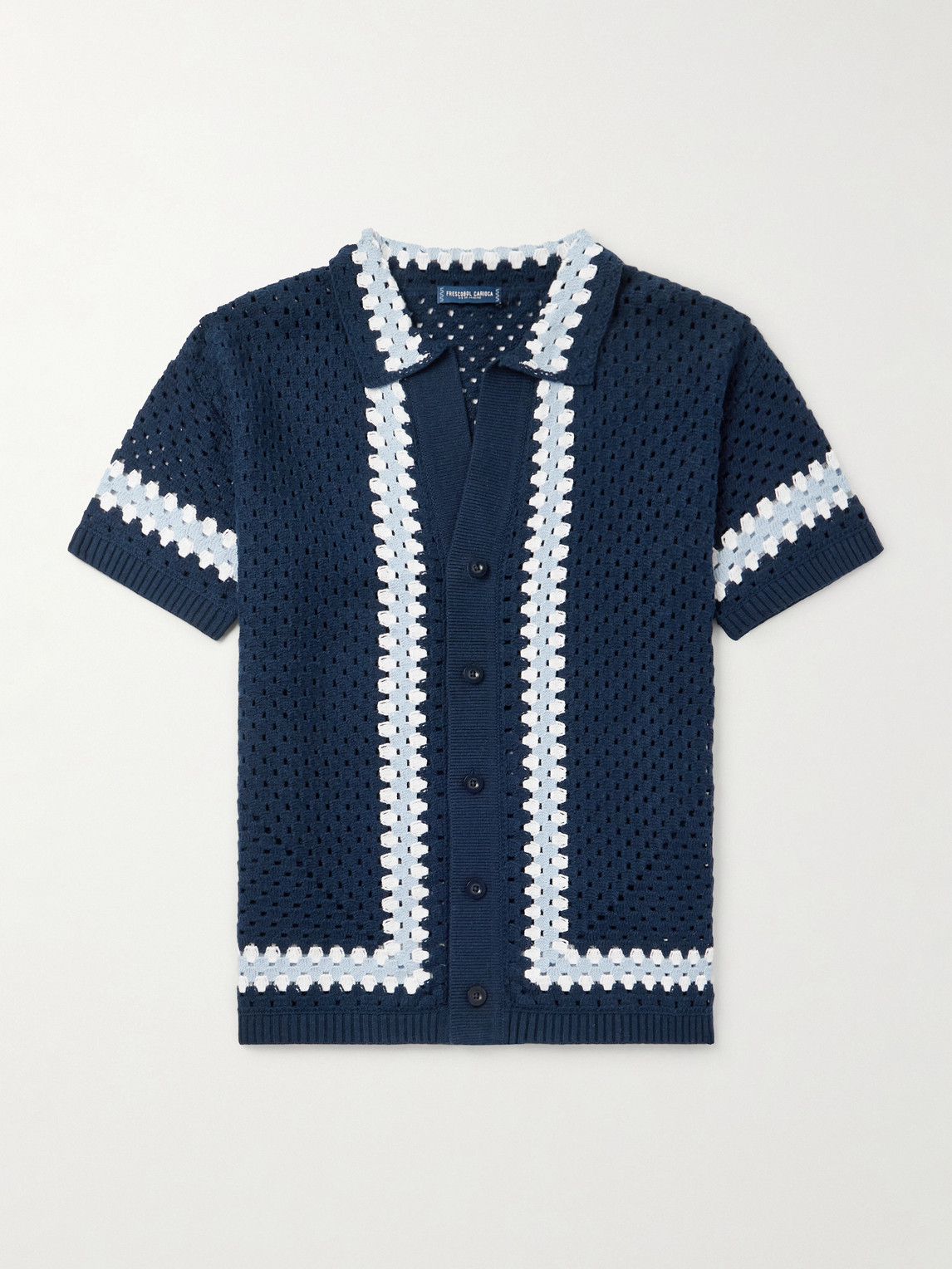 Frescobol Carioca Pinto Crocheted Cotton Shirten