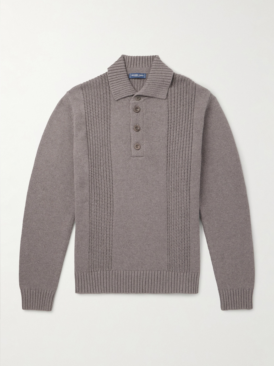 Frescobol Carioca Romano Cotton and Cashmere-Blend Polo Sweater - Men