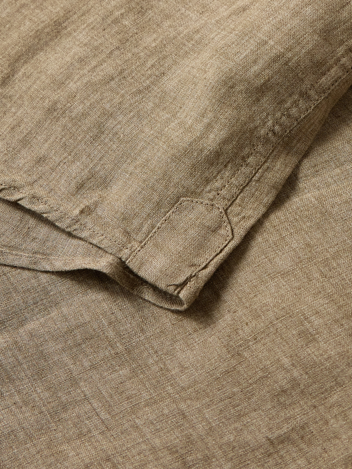 Frescobol Carioca Antonio Linen Shirt In Brown