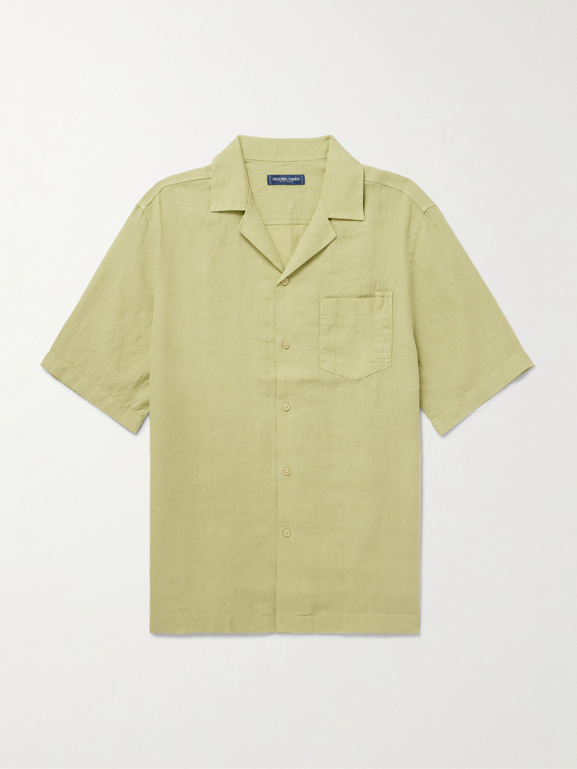 Frescobol Carioca Angelo Camp-Collar Linen hirt - Men