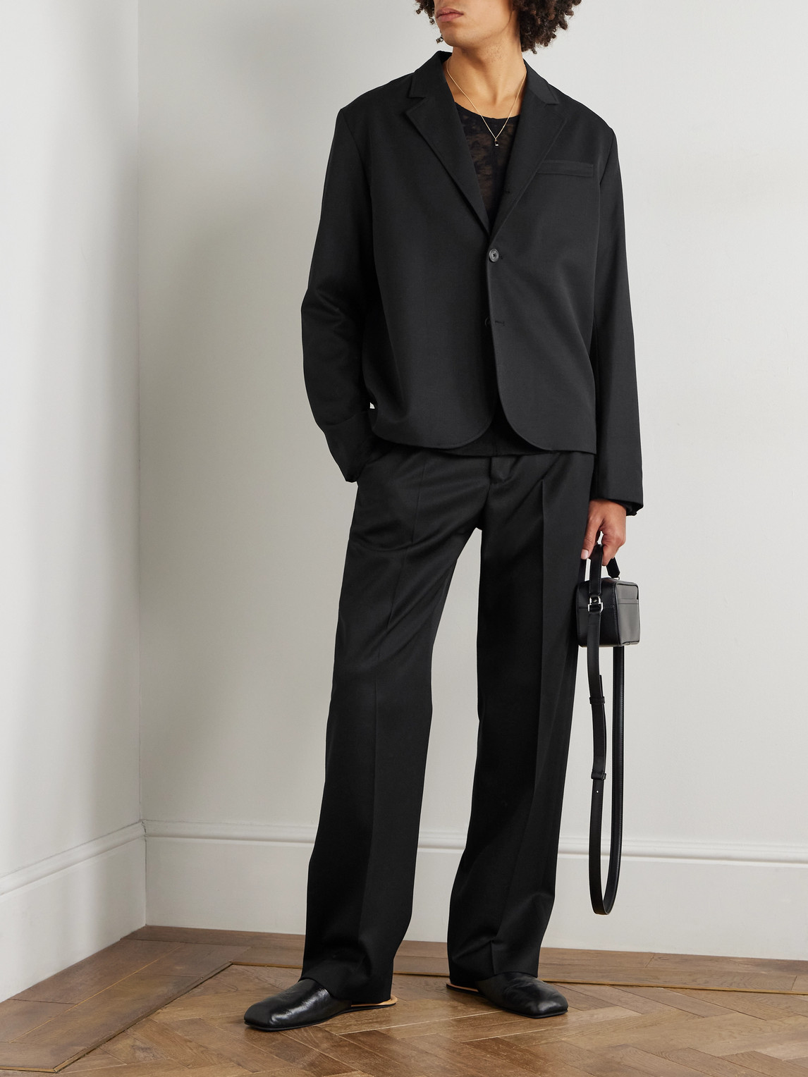 Our Legacy Mens Rolling Wool Blazer In Black