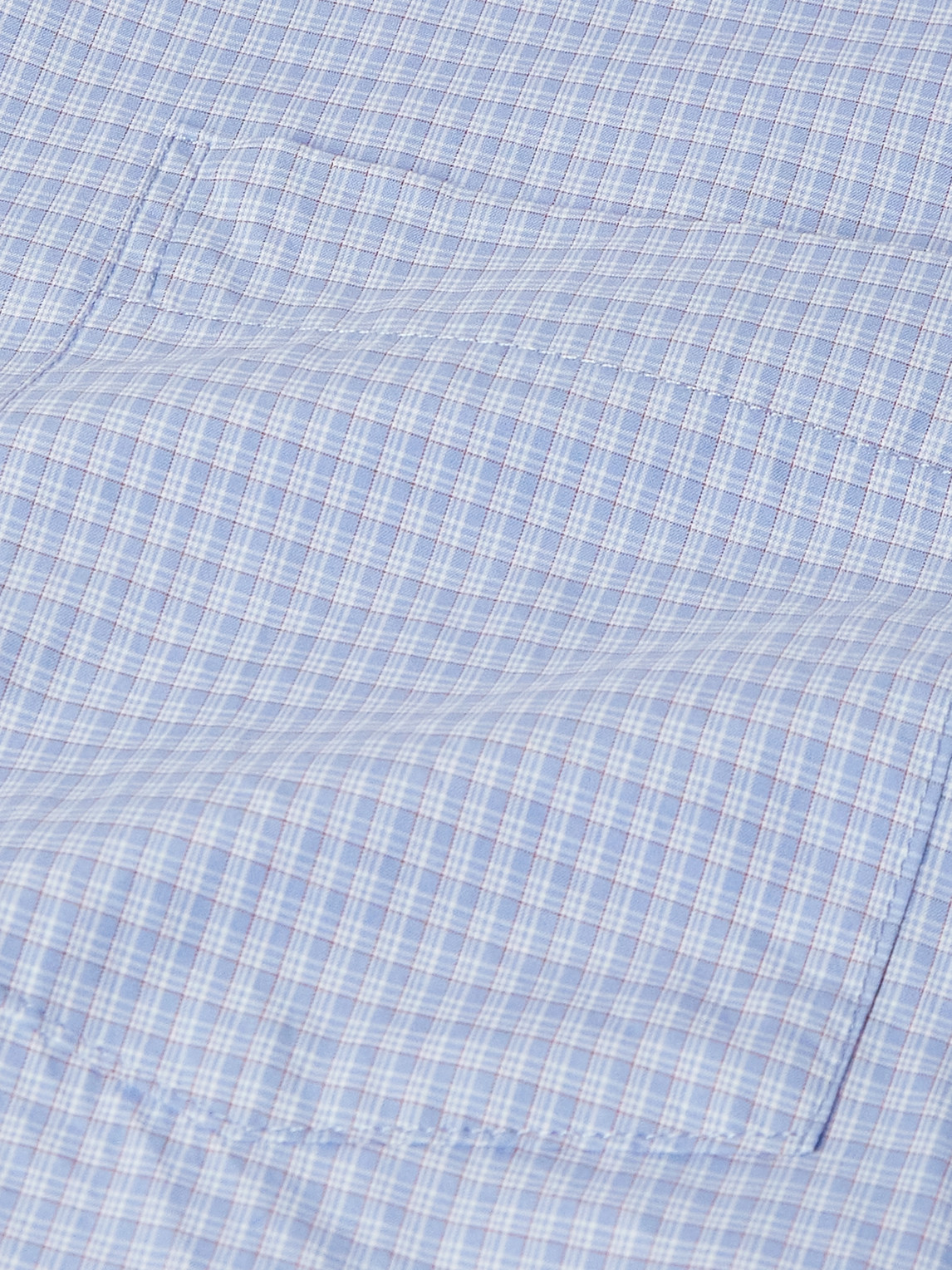 Our Legacy Beyond Checked Cotton-poplin Shirt In Blue