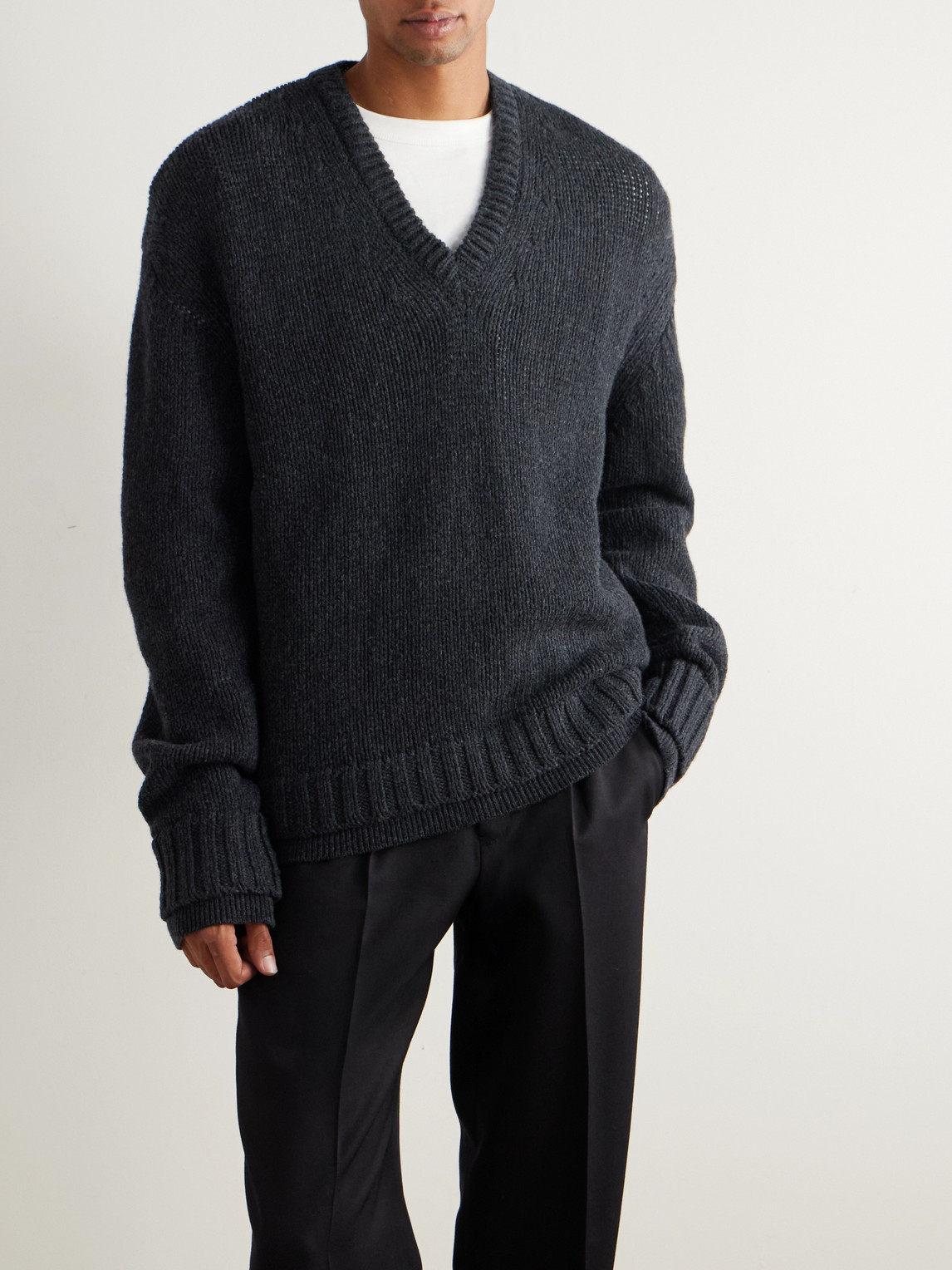  Our Legacy - False Merino Wool Sweater - Men - Gray - It 52 