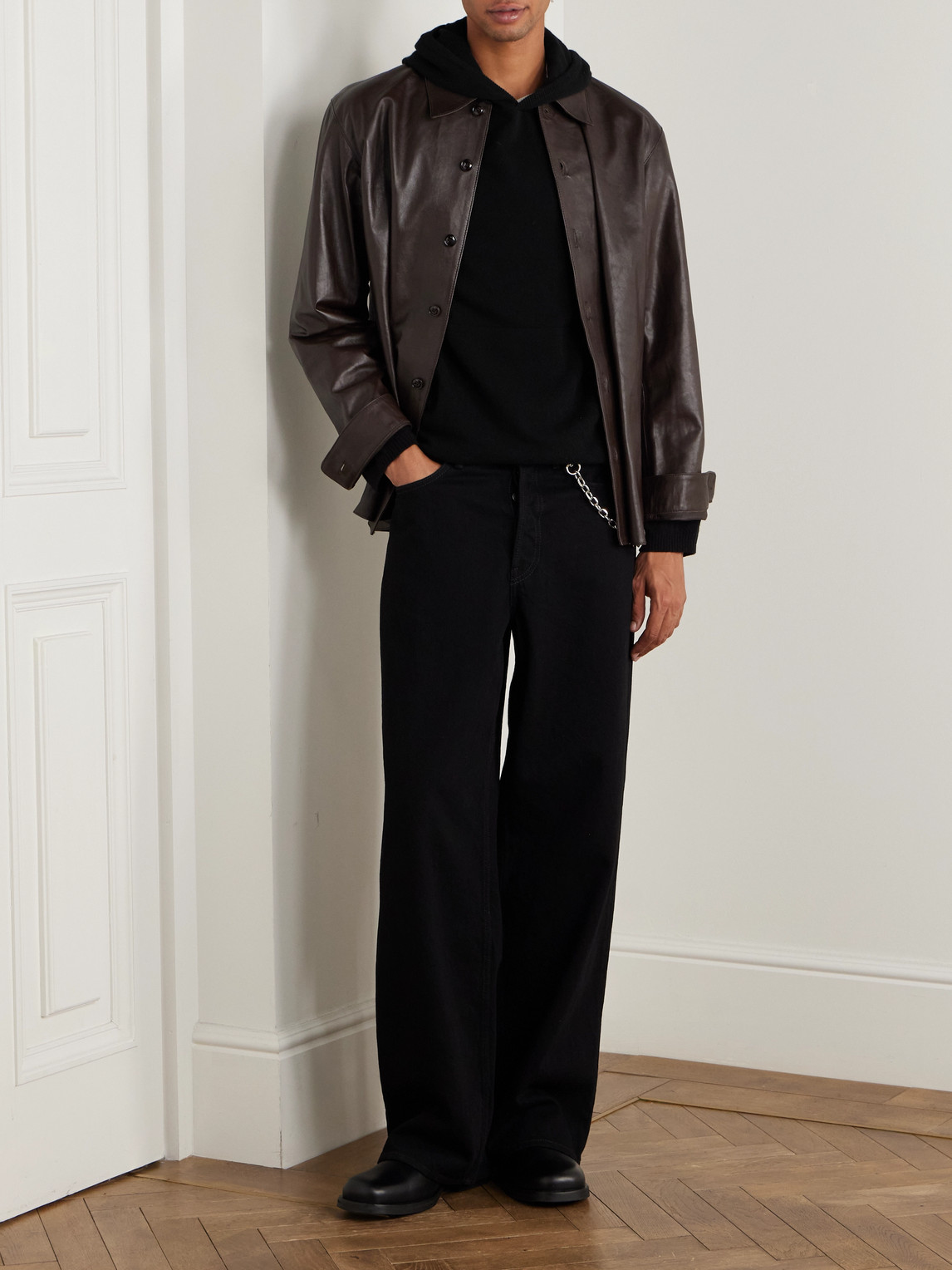 Our Legacy Cherub Merino Wool Hoodie In Black