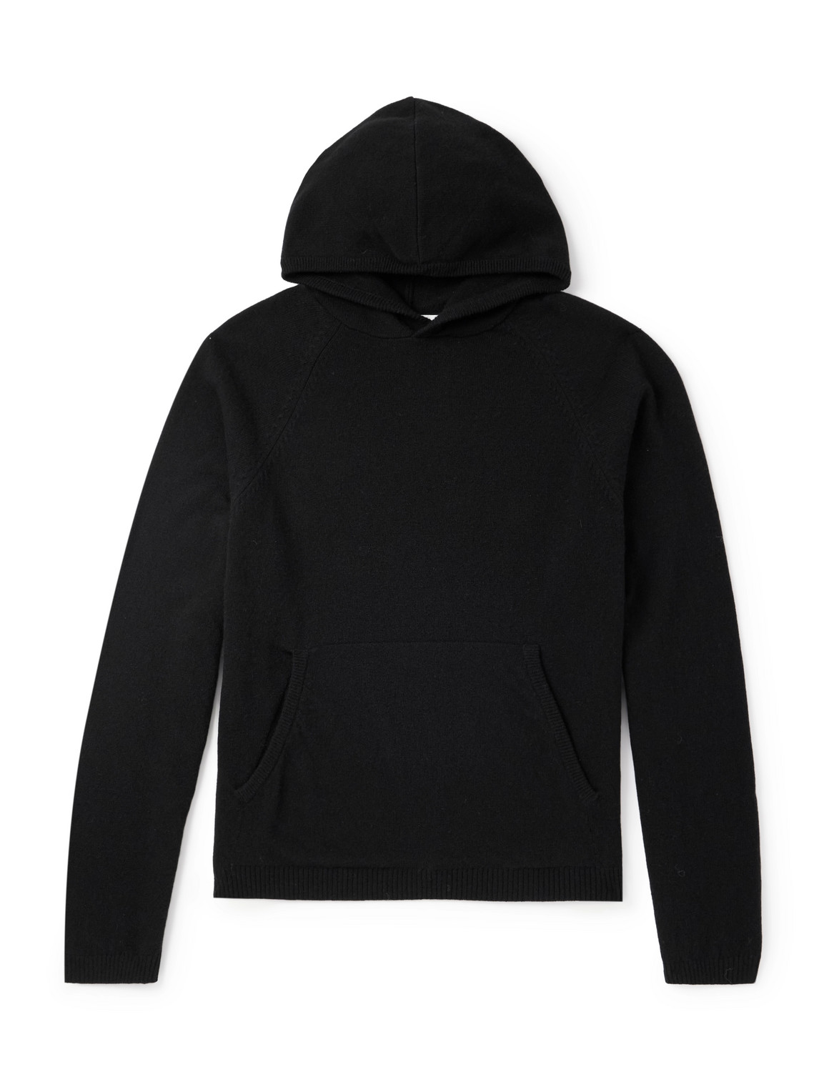 Our Legacy Cherub Merino Wool Hoodie In Black